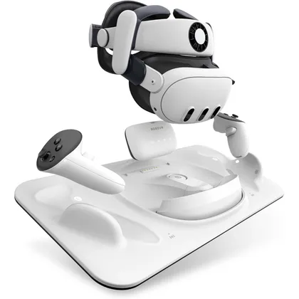BOBOVR D3 - Ladestation für Quest-3-Headset, Controller und B100-Akku